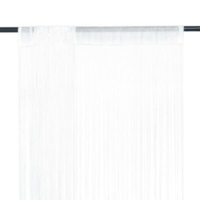 vidaXL 2 db fehér zsinórfüggöny 140 x 250 cm