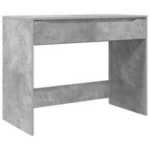 vidaXL Asztal fi&oacute;kkal Beton Sz&uuml;rke 100 x 50 x 78 cm M&eacute;rn&ouml;ki fa