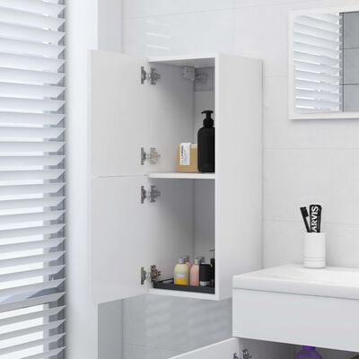vidaXL fehér forgácslap fürdőszobaszekrény 30 x 30 x 80 cm