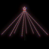vidaXL kül- és beltéri karácsonyi színes favilágítás 400 LED-del 2,5 m