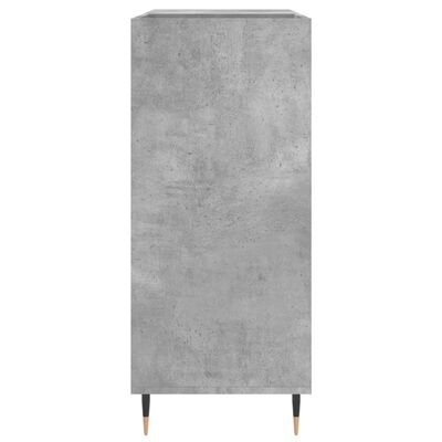 vidaXL betonszürke szerelt fa hanglemezszekrény 84,5 x 38 x 89 cm