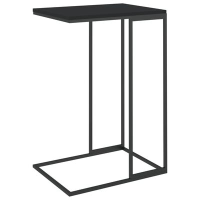 vidaXL fekete szerelt fa kisasztal 40 x 30 x 59 cm
