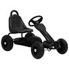 vidaXL Fekete ped&aacute;los gokart pneumatikus gumikkal