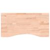 vidaXL t&ouml;m&ouml;r b&uuml;kkfa &iacute;r&oacute;asztallap 80 x (36-40) x 2,5 cm
