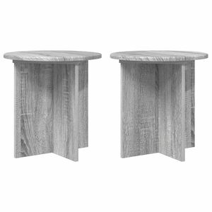 vidaXL N&ouml;v&eacute;ny&aacute;llv&aacute;ny 2 db Sz&uuml;rke Sonoma 40 x 40 x 40 cm Szerelt Fa