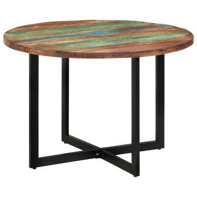 vidaXL tömör újrahasznosított fa étkezőasztal 110 x 75 cm