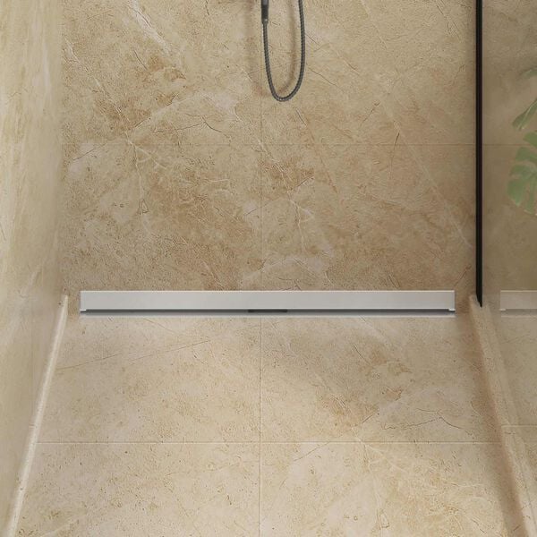 vidaXL Falon r&ouml;gz&iacute;tett zuhanylefoly&oacute; Ez&uuml;st 100 cm