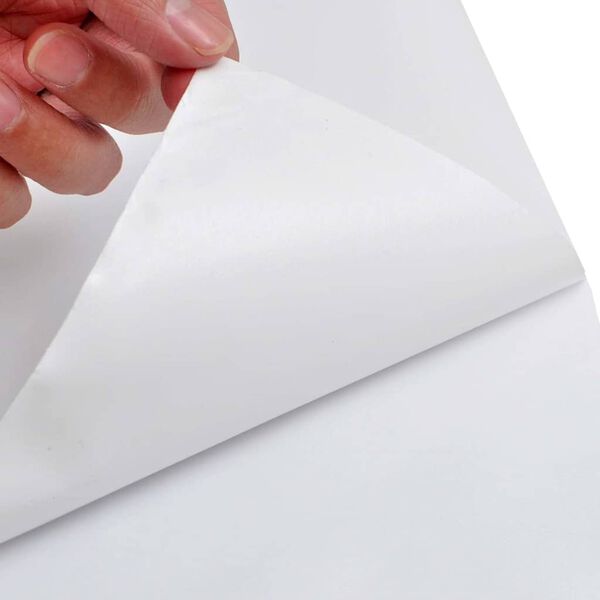 vidaXL 2 darab matt feh&eacute;r aut&oacute;f&oacute;lia 100 x 150 cm + 50 x 150 cm