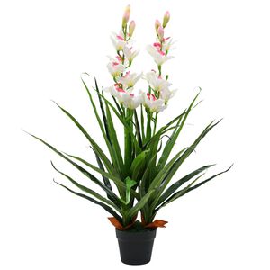 vidaXL z&ouml;ld, cserepes műcs&oacute;nakorchidea 100 cm