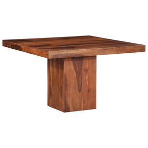 vidaXL &eacute;tkezőasztal 120x120x77 cm t&ouml;m&ouml;rfa ak&aacute;cfa