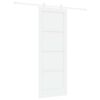 vidaXL Cs&uacute;sz&oacute; ajt&oacute; 78 x 211 cm Szerelt Fa Feh&eacute;r