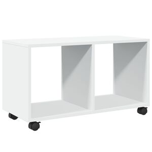 vidaXL feh&eacute;r szerelt fa g&ouml;rgős szekr&eacute;ny 72 x 33 x 42,5 cm