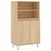 vidaXL sonoma t&ouml;lgysz&iacute;nű szerelt fa magasszekr&eacute;ny 60 x 36 x 110 cm