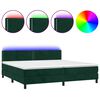 vidaXL s&ouml;t&eacute;tz&ouml;ld b&aacute;rsony rug&oacute;s &eacute;s LED-es &aacute;gy matraccal 200x200 cm