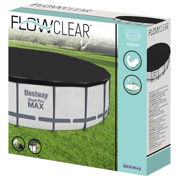 Bestway Flowclear Fast Set medencetakar&oacute; 555 cm