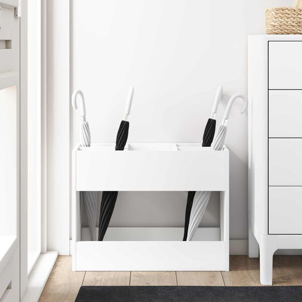 vidaXL Napernyő &Aacute;llv&aacute;ny t&aacute;rol&oacute;val Feh&eacute;r 65 x 24 x 50 cm Faanyag