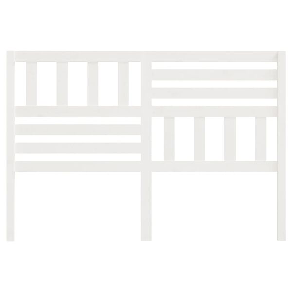 vidaXL fehér tömör fenyőfa ágyfejtámla 146 x 4 x 100 cm