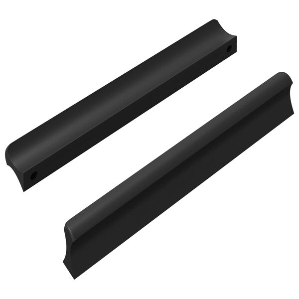 vidaXL Foganty&uacute; 2 pcs Fekete 106 x 7,4 x 15,5 mm Alum&iacute;nium