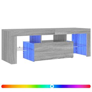 vidaXL sz&uuml;rke sonoma sz&iacute;nű TV-szekr&eacute;ny LED-l&aacute;mp&aacute;kkal 120 x 35 x 40 cm