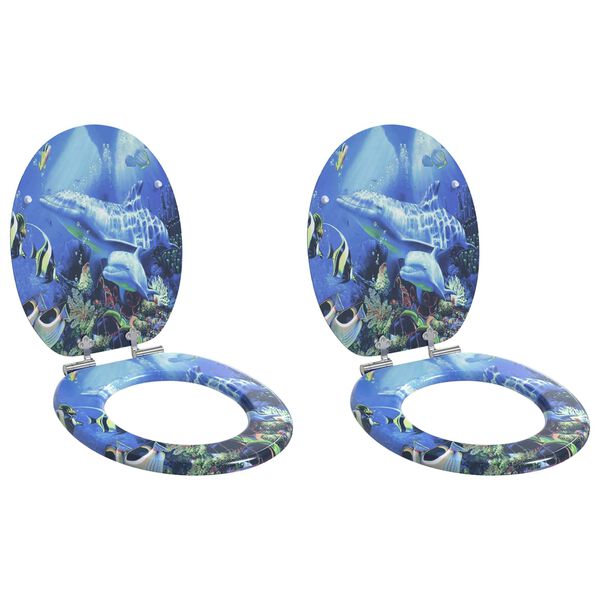 vidaXL WC &uuml;lőke 2 pcs K&eacute;k 44 x 38 cm MDF lap