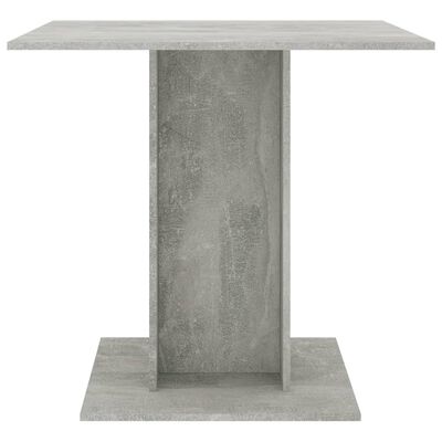 vidaXL betonszürke forgácslap étkezőasztal 80 x 80 x 75 cm