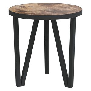vidaXL fekete-s&aacute;rga MDF doh&aacute;nyz&oacute;asztal &Oslash;35 cm