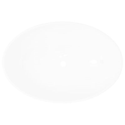 vidaXL fehér ovális kerámia mosdókagyló 40 x 33 cm