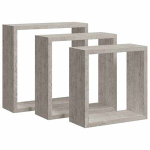 vidaXL 3 db betonsz&uuml;rke fali kockapolc