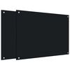 vidaXL 2 db fekete edzett &uuml;veg konyhai falburkol&oacute; 80 x 60 cm