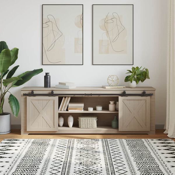 vidaXL Tol&oacute;szekr&eacute;ny ajt&oacute;k&eacute;szlet 183 cm sz&eacute;nac&eacute;l