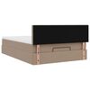 vidaXL Ottomán ágykeret matraccal Cappucino 140x190cm műbőrrel