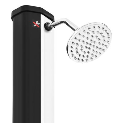 vidaXL kültéri szolárzuhany zuhanyfejjel és csappal 35 L