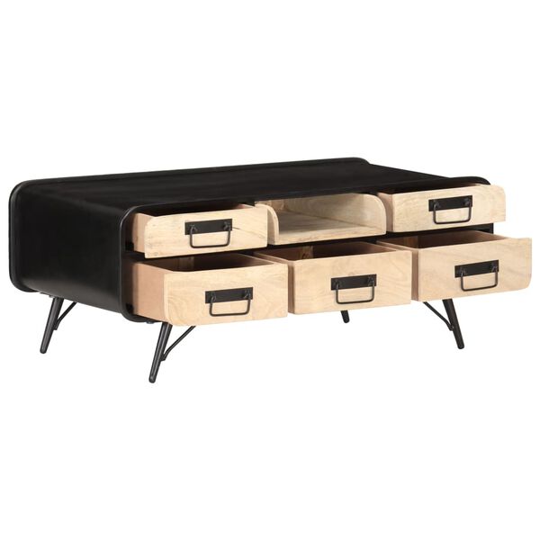 vidaXL tömör mangófa dohányzóasztal 100 x 50 x 40 cm