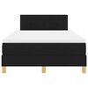 vidaXL LED Box Spring &Aacute;gy matracmal leddel Fekete 120 x 190 cm sz&ouml;vet