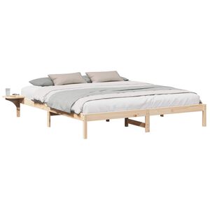 vidaXL &Aacute;gykeret Term&eacute;szetes 200 x 200 cm T&ouml;m&ouml;r fenyőfa