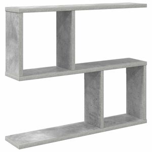 vidaXL Falpolc Betonsz&uuml;rke 60 x 12 x 50,5 cm Szerelt Fa