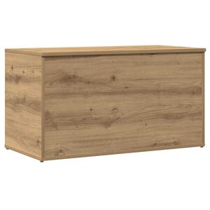 vidaXL k&eacute;zműves t&ouml;lgy sz&iacute;nű szerelt fa t&aacute;rol&oacute;l&aacute;da 84 x 42 x 46 cm