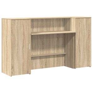 vidaXL recepci&oacute;s pult sonoma t&ouml;lgy 180x50x103,5 cm szerelt fa