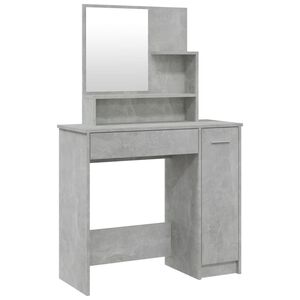 vidaXL betonsz&uuml;rke f&eacute;s&uuml;lk&ouml;dőasztal t&uuml;k&ouml;rrel 86,5 x 35 x 136 cm