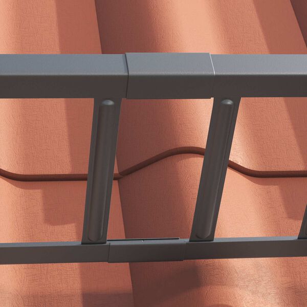 vidaXL Tető havaz&aacute;sv&eacute;dő Antracit 1200 x 2,5 x 20 cm Ac&eacute;l