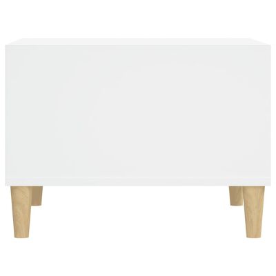 vidaXL fehér szerelt fa dohányzóasztal 60 x 50 x 36,5 cm