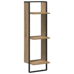 vidaXL Falpolc polcokkal Artisan t&ouml;lgy 30 x 25 x 100 cm Faanyag