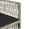 vidaXL 9r&eacute;szes vil&aacute;gossz&uuml;rke polyrattan kerti &eacute;tkezőgarnit&uacute;ra p&aacute;rn&aacute;val