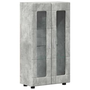 vidaXL Sz&eacute;f polcokkal FLORIN Beton Sz&uuml;rke 55,5 x 29 x 103 cm Faanyag