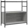 vidaXL sz&uuml;rke sonoma szerelt fa &eacute;s vas k&ouml;nyvespolc 80 x 30 x 78,5 cm