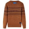 Gyerek pul&oacute;ver k&ouml;t&ouml;tt Cognac 128