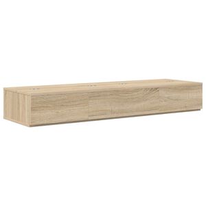 vidaXL St&uacute;di&oacute; &iacute;r&oacute;asztal Sonoma T&ouml;lgy 130 x 40 x 19,5 cm Szerelt Fa