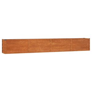 vidaXL rozsda sz&iacute;nű corten ac&eacute;l kerti magas&aacute;gy&aacute;s 320 x 40 x 45 cm
