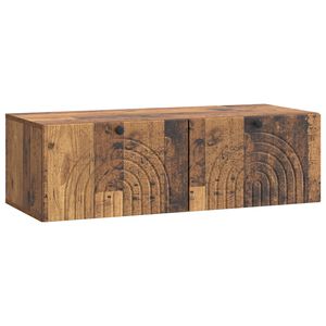 vidaXL Fali TV szekr&eacute;ny Antik Fa 99 x 41 x 30 cm Szerelt Fa