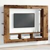 vidaXL TV szekr&eacute;ny Falra szerelhető R&eacute;gi fa 152 x 22 x 113 cm Faanyag